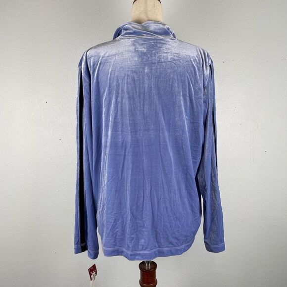 NWT JM Collection Pastel Velor Full Zip Jacket Size XL - Picture 7 of 8